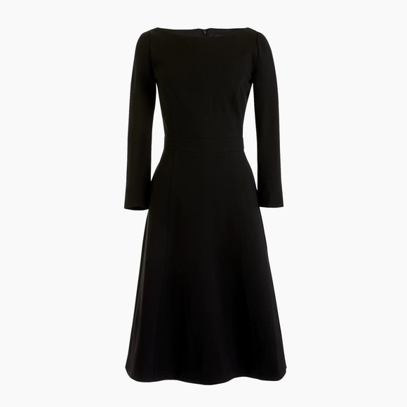 Jcrew fit and flare sheath dress in stretch ponte - Picture 1 of 11